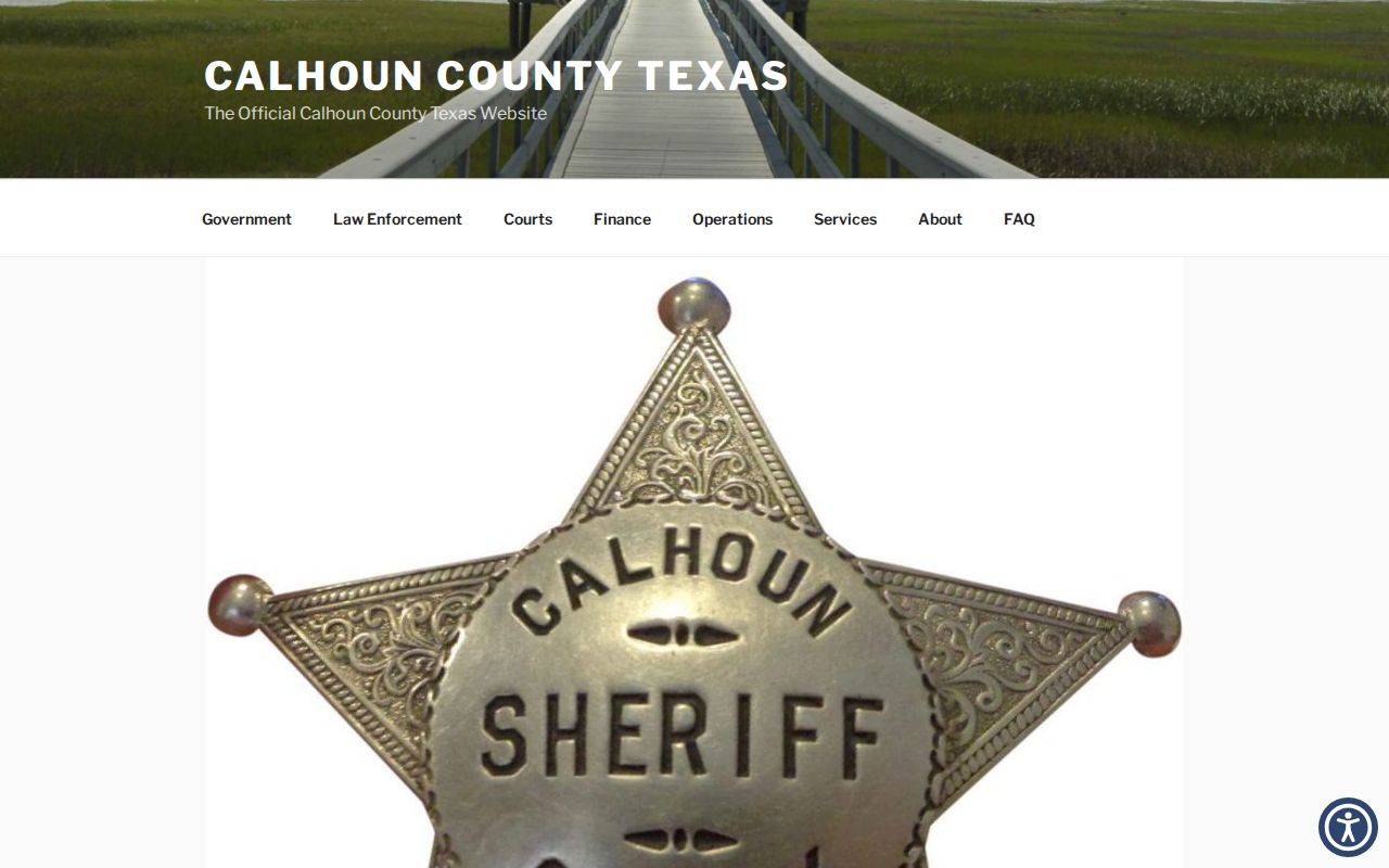 Calhoun County arrest lookup through the official Sheriff page