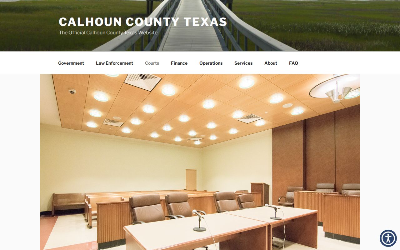 Calhoun County criminal history court directory